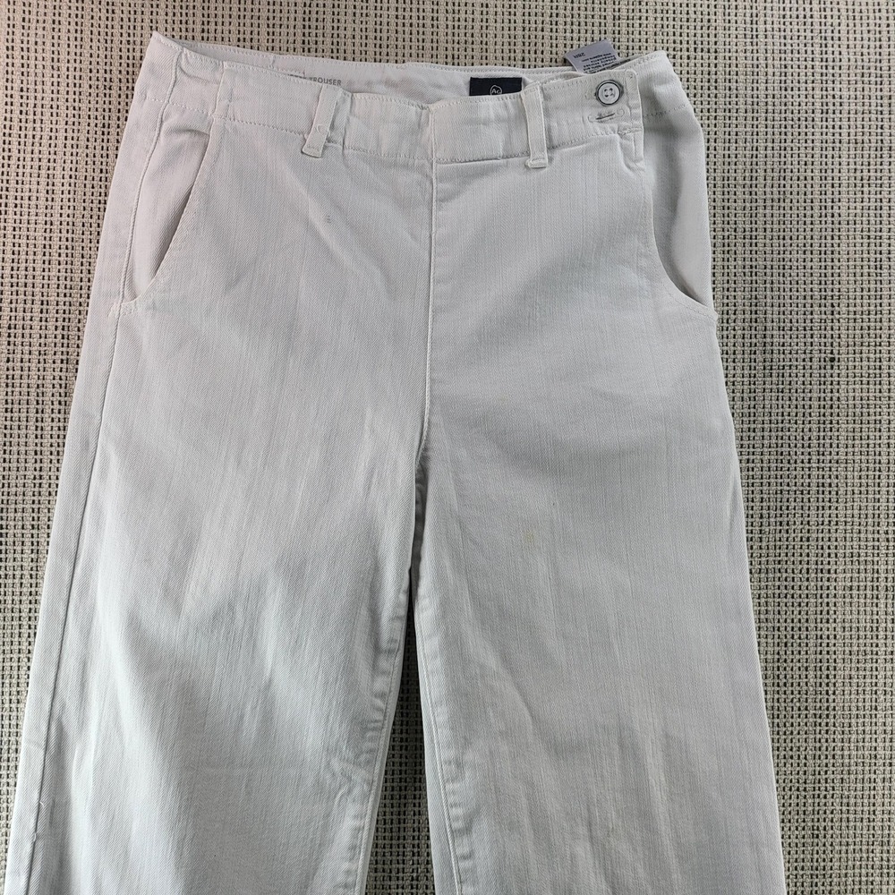 AG Adriano Goldschmied Juliette Trouser‎ Pants Womens 26 White Wide Leg Crop